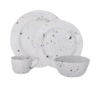Soria tableware set terrazzo 16 pieces