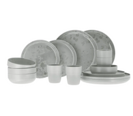 Palma tableware set light grey 16 pieces