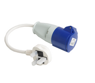 230V Hook-Up Lead adaptor with 3 Pin UK Plug