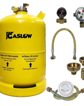 Single Gaslow 11kg Cylinder Kit with Exterior Filler