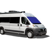 American RV B-class motorhome with blue windscreen